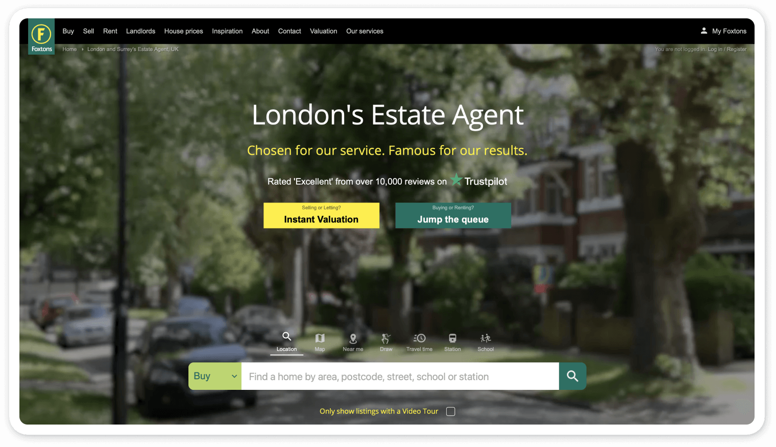 real estate web design and development image